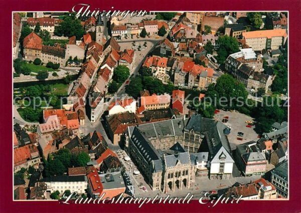Erfurt Rathaus am Fischmarkt mit Krämerbrücke