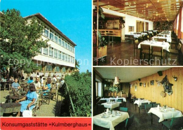 Saalfeld Saale Konsum Gaststätte Kulmberghaus Gnomenba