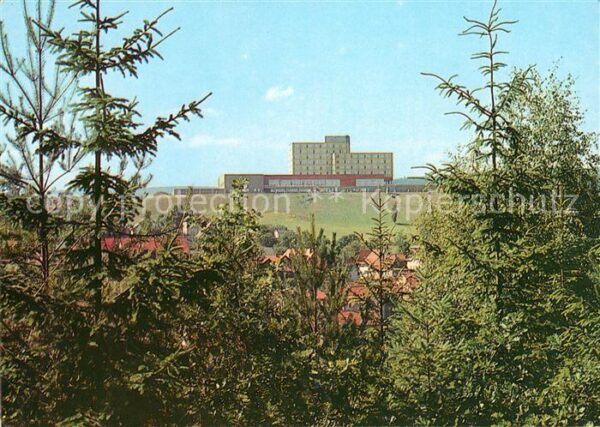 Finsterbergen Blick zum FDGB Erholungsheim Wilhelm Pi