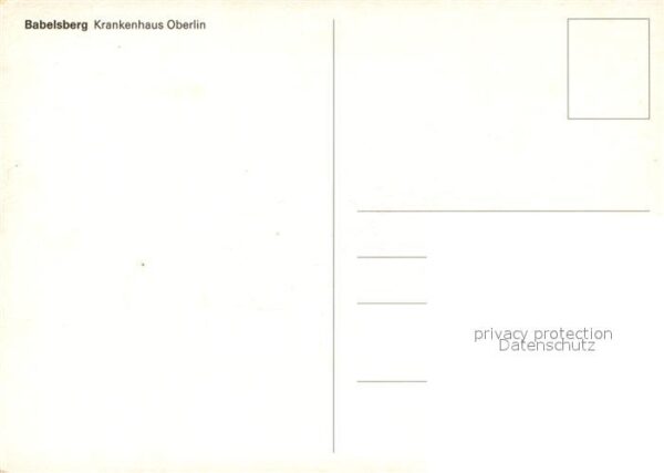 Babelsberg Krankenhaus Oberlin – Bild 2