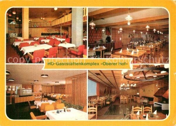 Oberhof Thueringen HO Gaststättenkomplex Oberer Hof Restau
