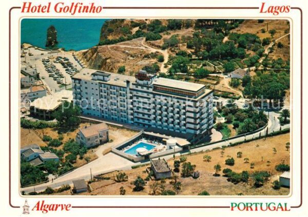 Lagos Algarve Portugal Hotel Golfinho Algarve Fliegeraufnahme