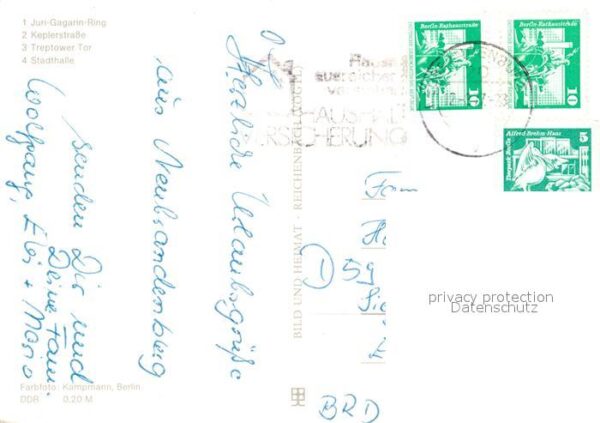 Neubrandenburg Juri Gagarin Ring Keplerstrasse Treptow – Bild 2