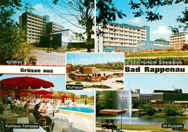 Bad Rappenau Kurklinik Kurhaus Terrasse Kurpark