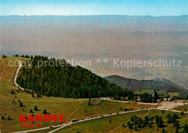 Kandel Breisgau Berghotel Schwarzwald Blick ins Rheinta
