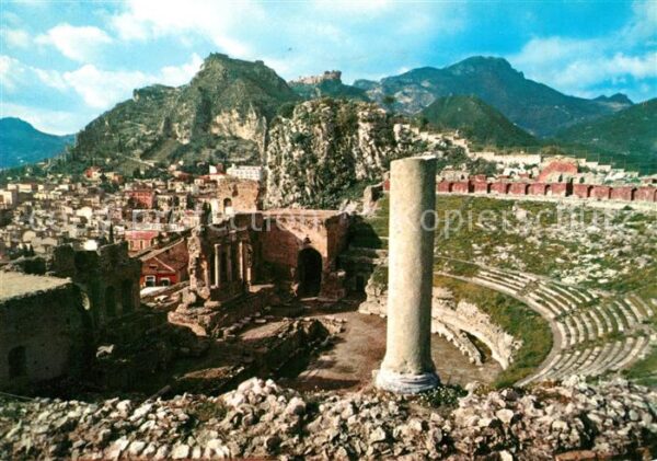 Taormina Sizilien Teatro Greco Panorama