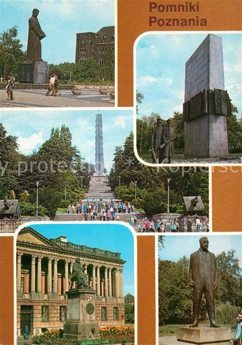 Poznan Posen Denkmal Obelisk Stadtansichten