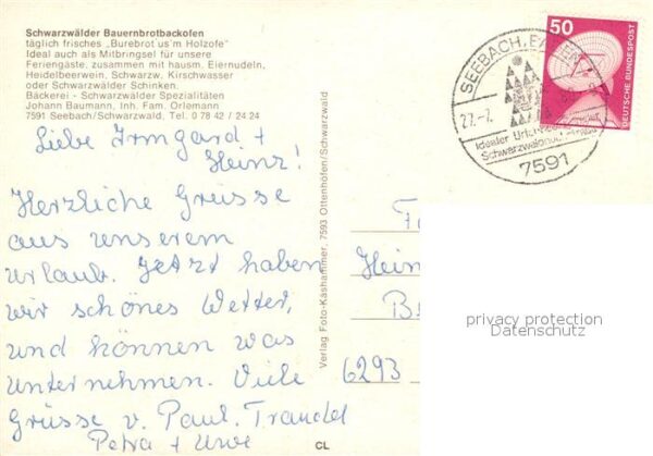 Seebach Ortenaukreis Schwarzwäler Bauernbrotbackofen – Bild 2