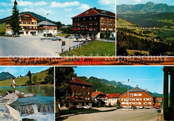 Hittisau Vorarlberg Dorfplatz Panoramen