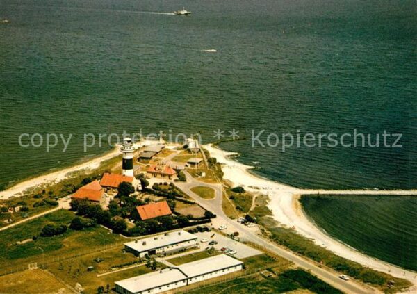 Strande Holstein Fliegeraufnahme Leuchtturm Bülk