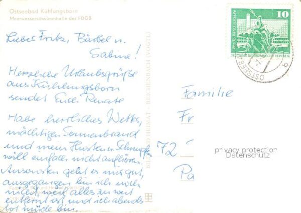 Kuehlungsborn Ostseebad Meeresschwimmhalle des FDBG – Bild 2