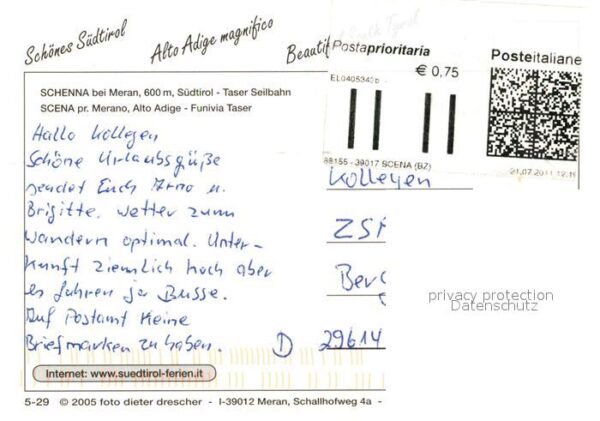 Seilbahn Taser Schenna Meran – Bild 2