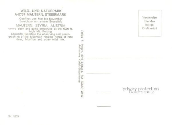 Sessellift Mautern Wild- und Naturpark Hirsche – Bild 2