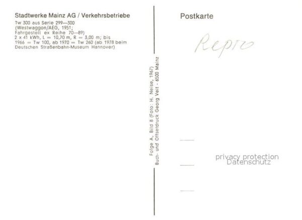 Strassenbahn Tw 300 Mainz – Bild 2