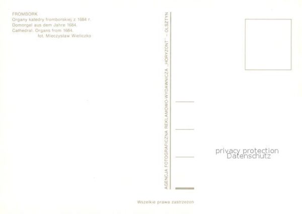 Kirchenorgel Frombork – Bild 2