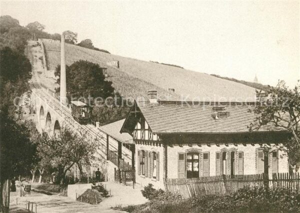 Nerobergbahn Bergbahnstrasse Weinberg um 1900 Wiesba