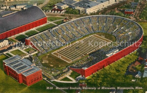 Minneapolis Minnesota Fliegeraufnahme Memorial Stadium