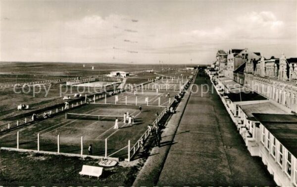 Norderney Nordseebad Kaiserstrasse Tennisplätze