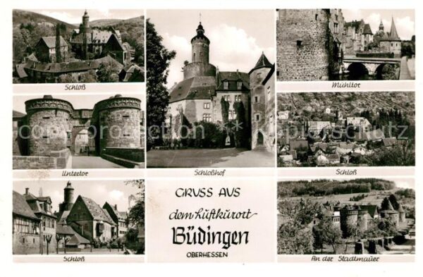 Buedingen Hessen Untertor Schloß Mühltor Stadtmauer