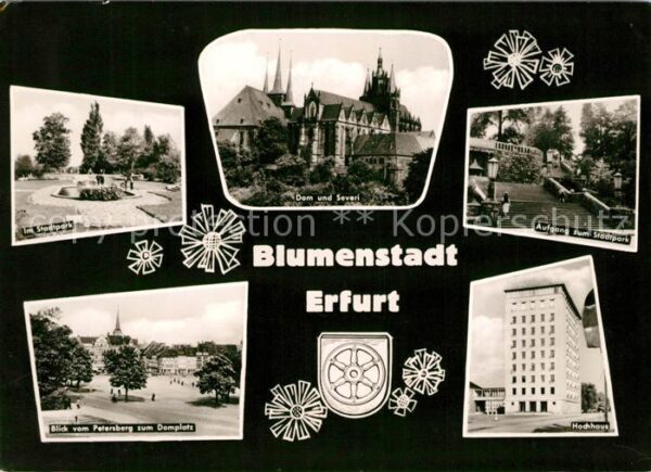 Erfurt Stadtpark Dom Severi Petersberg Domplat