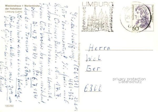 Limburg Lahn Fliegeraufnahme Missionshaus und Marien – Bild 2