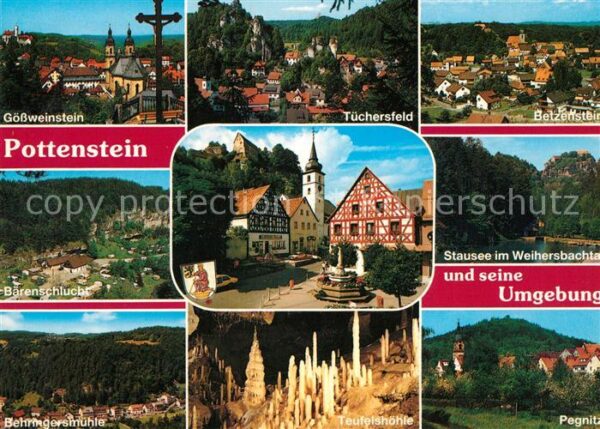 Pottenstein Oberfranken Gößweinstein Tüchersfeld Betzenstein St