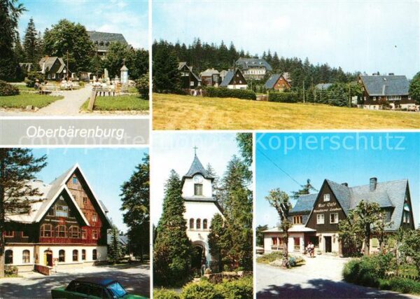Baerenburg Sachsen Platz des Friedens Teilansicht FDGB Erh