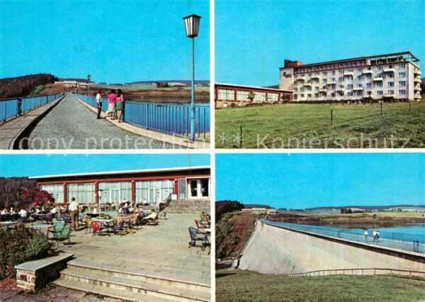 Rauschenbachtalsperre FDGB Erholungsheim Paul Gruner Staumaue