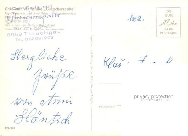 Trauchgau Cafe Weinstube Gletscherspalte Bar – Bild 2