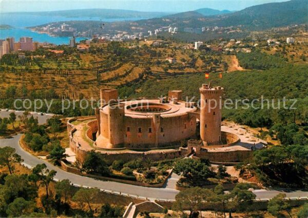 Palma de Mallorca Castillo de Bellver Fliegeraufnahme