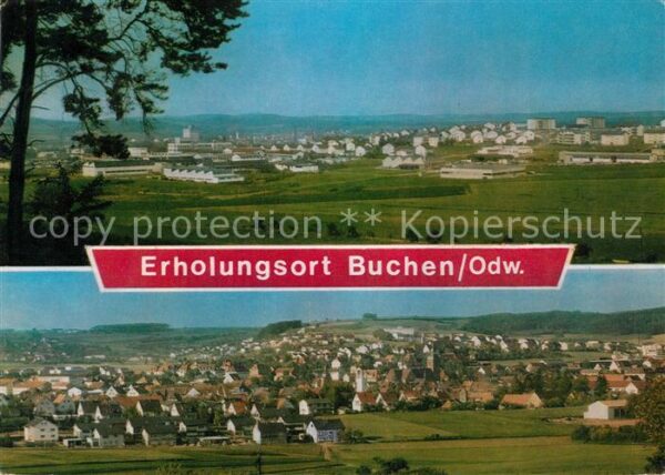 Buchen Odenwald Gesamtansichten Erholungsort