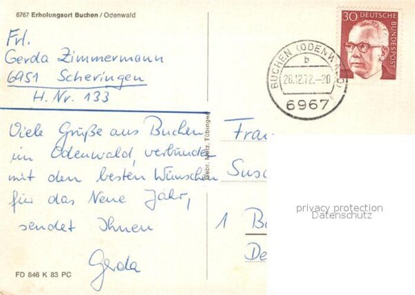 Buchen Odenwald Gesamtansichten Erholungsort – Bild 2