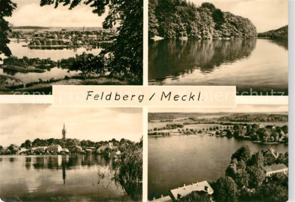 Feldberg Mecklenburg Panorama Blick vom Reiherberg Schmaler