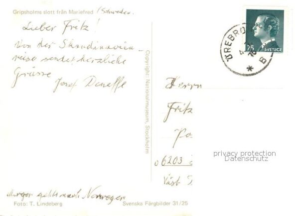 Gripsholms Slott fran Mariefred – Bild 2