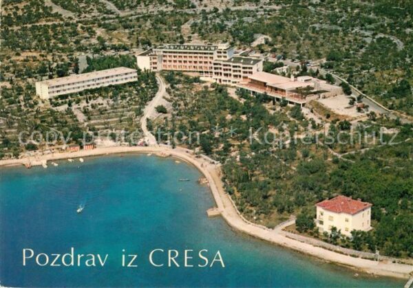 Cres Hotelanlage Fliegeraufnahme