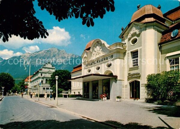 Bad Reichenhall Staatliches Kurhaus mit Hochstaufen Chi