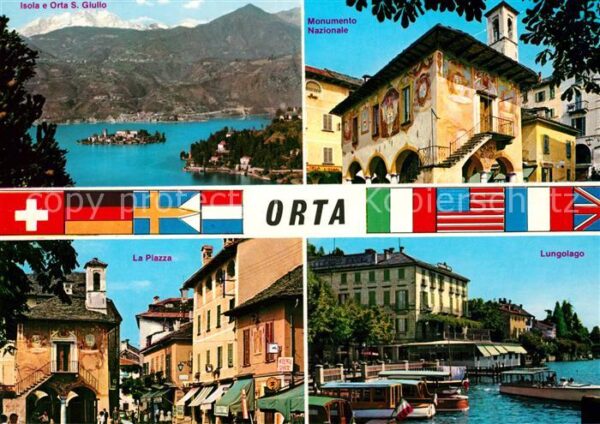 Orta San Giulio Panorama Isola Monumento Nazionale La P