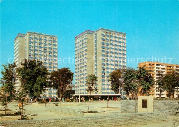 Magdeburg Nord Paul Markowski Platz Hochhäuser Pl