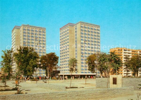 Magdeburg Nord Paul Markowski Platz Hochhäuser Pl