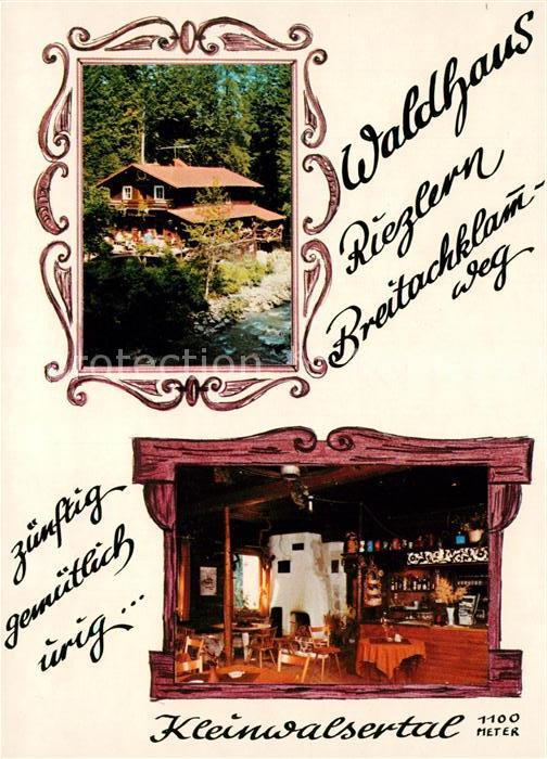 Riezlern Kleinwalsertal Vorarlberg Gaststätte Waldhaus Breitachklammweg