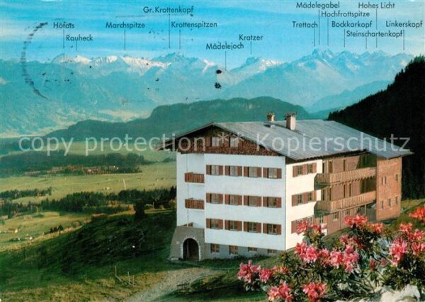 Ofterschwang Berghaus Kahlrückenalpe Evangelisches F