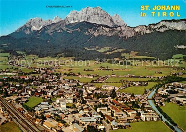 St Johann Tirol mit Wildem Kaiser Kaisergebirge Flieger