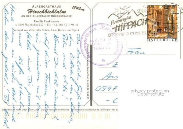 Mayrhofen Zillertal Alpengasthaus Hirschbichlalm Zillertale – Bild 2