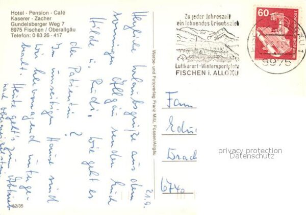 Fischen Allgaeu Hotel Pension Kaserer Zacher Garten Alp – Bild 2