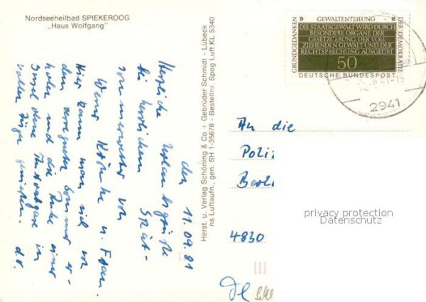 Spiekeroog Nordseeheilbad Strand Haus Wolfgang Fli – Bild 2