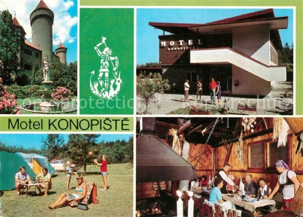 Konopiste Tschechien Motel Camping Scheune Restaurant