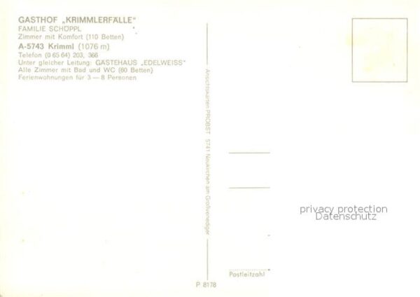 Krimml Gasthof Krimmlfälle – Bild 2