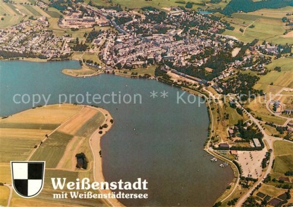 Weissenstadt Fliegeraufnahme mit Weissenstädtersee