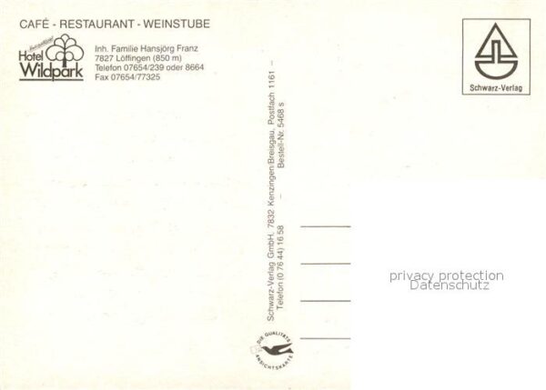 Loeffingen Hotel Wildpark Cafe Restaurant Bar – Bild 2