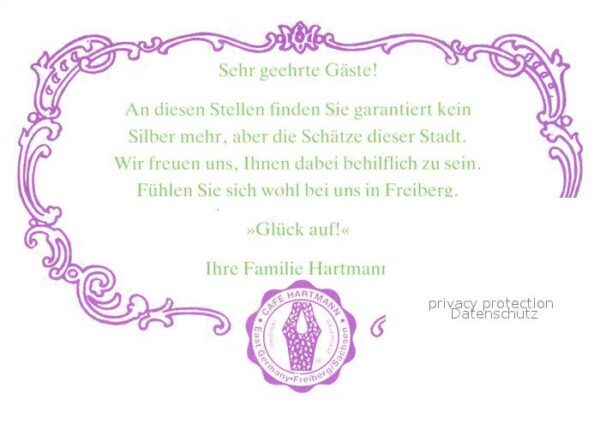 Freiberg Sachsen Cafe Hartmann Original Freiberger Bauer – Bild 2
